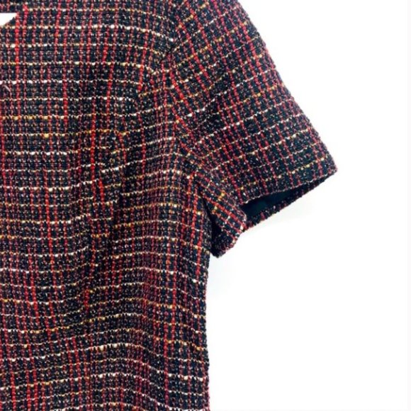 EUC Hawthorn 41 Colorful Karius Tweed Woven Mixed Media Pullover Top - Picture 6 of 8
